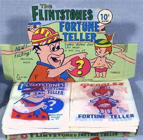 Vintage Hanna Barbera Flintstones Fortune Teller Toy Display 100 Pcs