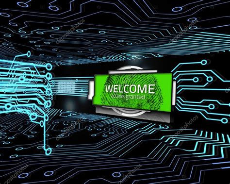 Welcome Screen In Digital Circuit Board — Stock Photo © Wavebreakmedia
