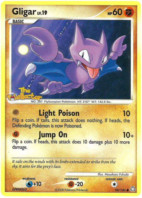 Gligar Legends Awakened 94 Pokemon Card