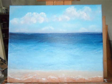 Acrylic Painting Seascape Painting On A Canvas For The