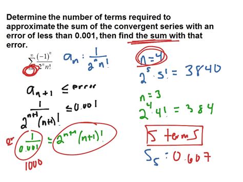 Alternating Series Error Bound Math Calculus Series Ap Calculus Bc