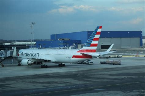 American Airlines Plane On Tarmac At Jfk International Airport