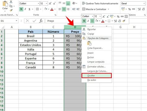Como Ocultar Colunas No Excel Produtividade TechTudo