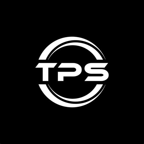 Tps Letra Logo Diseño En Ilustración Vector Logo Caligrafía Diseños