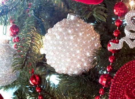 Pearl Christmas Tree Ornaments Christmas Tree Decorations Diy