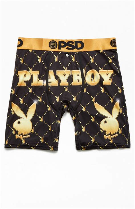 Psd Underwear Playboy Monogram Lux Boxer Briefs Pacsun