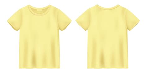 Maqueta de camiseta amarilla unisex plantilla de diseño de camiseta