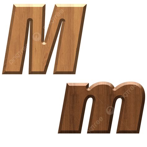M Hd Transparent Lettes M And Wood Photoshop Letters M Psd Alphabet