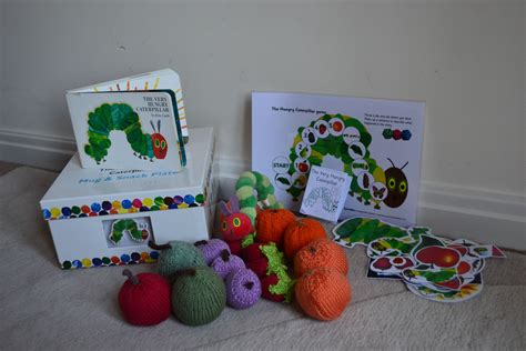 Homemade Story Sack Knitted Fruit Box Story Caterpillar And