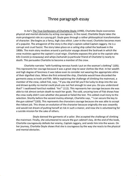 Awesome One Paragraph Essay Thatsnotus