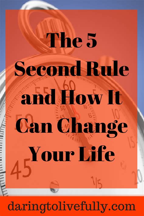 The 5 Second Rule And How It Can Change Your Life