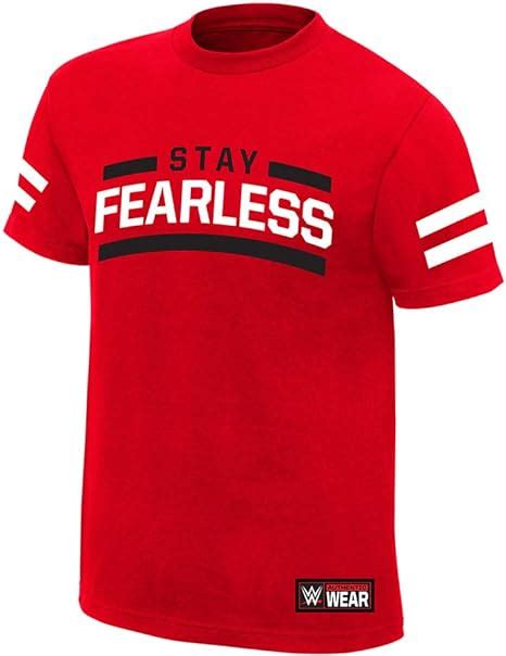 Wwe Nikki Bellastay Fearless Youth T Shirt Red Large Amazonit