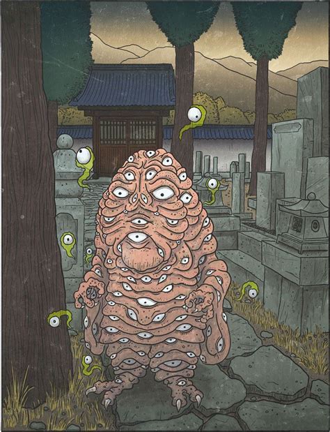 Hyakume Japanese Art Japanese Monster Japanese Folklore