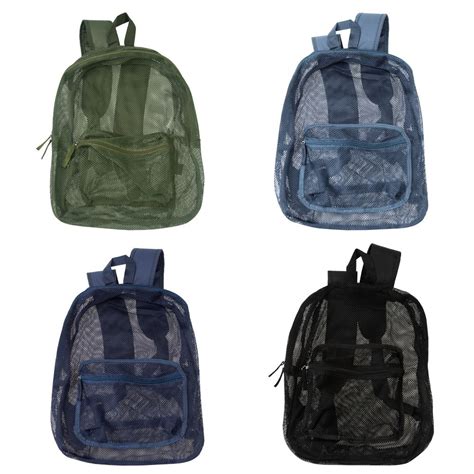 Wholesale 17 Basic Mesh Backpacks 4 Assorted Colors Dollardays