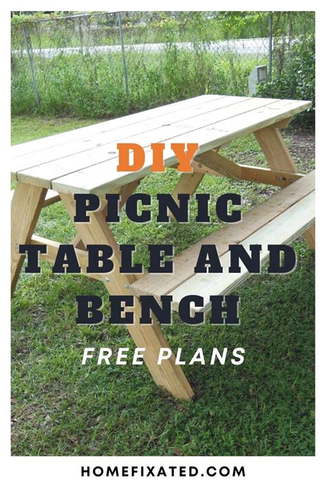 Life Is A Picnic Eat It Up With These Easy Diy Picnic Table Bench Plans