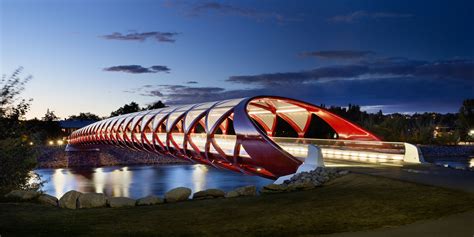 Peace Bridge Calgary Gallery Santiago Calatrava Architects