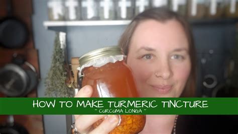How To Make Turmeric Tincture Youtube