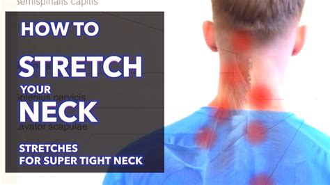 How To Stretch Your Neck Neck Stretches For Super Tight Neck Youtube