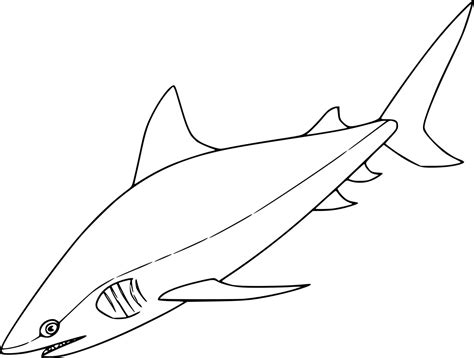 Very Easy Mako Shark Coloring Pages Coloring Cool
