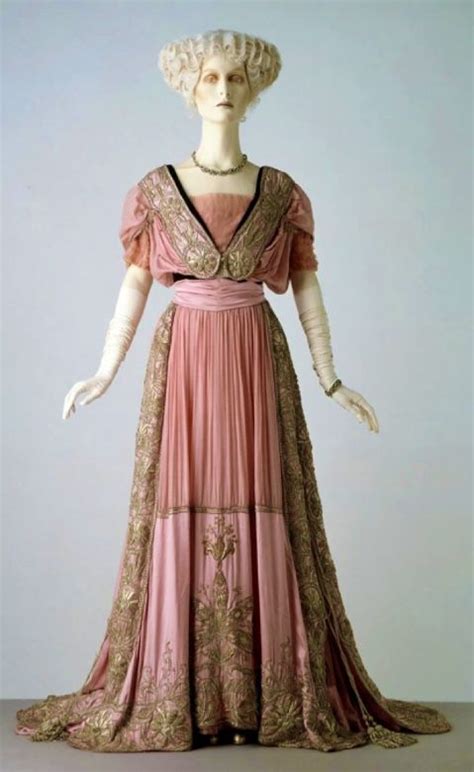 Silk Chiffon Evening Gown 1908 Victoria And Albert Museum 1910s