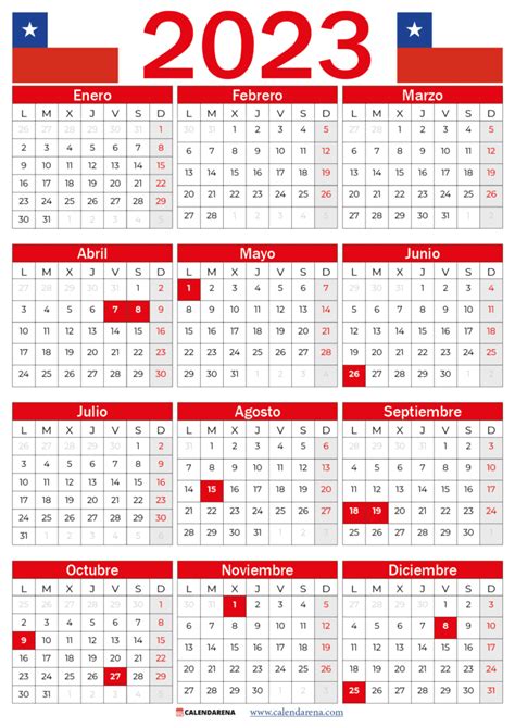 calendario de chile 2023 con feriados 2023 imagesee