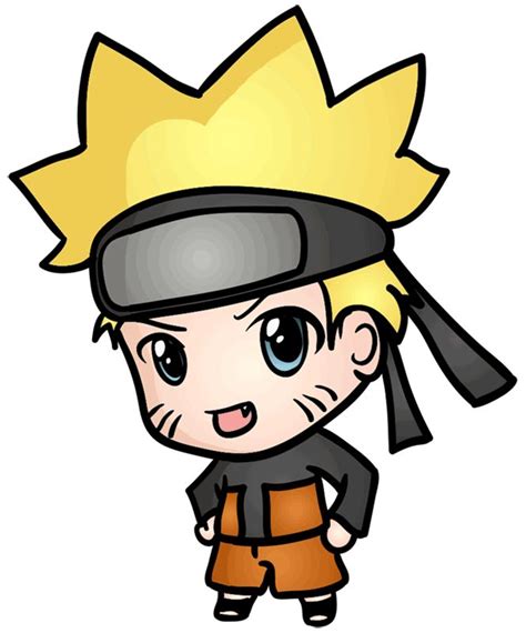 Wo Easy To Draw Naruto Chibi With 10 Steps Chibi Drawings Anime