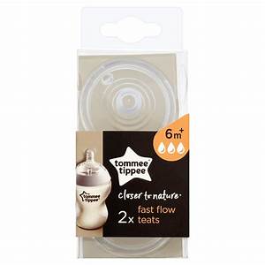 Tommee Tippee Closer To Nature 2 Fast Flow Teats 6m Baby Toddler