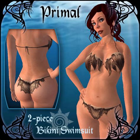 Second Life Marketplace Chaospire Primal 2 Piece Bikini Swimsuit