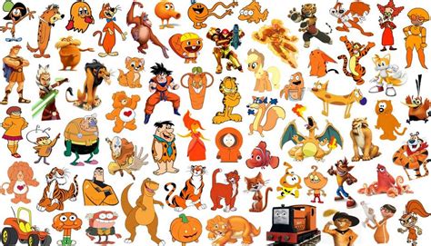 Famous Orange Cartoon Characters