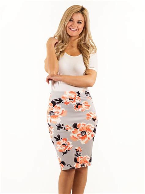 Floral Pencil Skirt Pencil Skirt Skirts