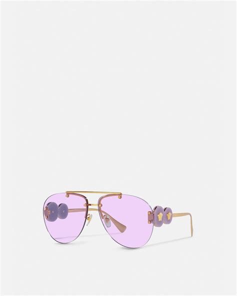 Versace Double Medusa Aviator Sunglasses For Women Us Online Store