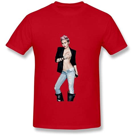 Mens Miley Cyrus Magazine T Shirt L Red [men 19771] 17 90 Miley Cyrus Shirts Cyrus