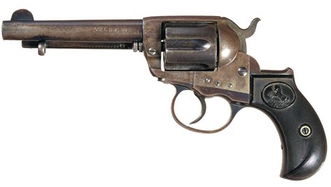 Scarce Colt 1877 Lightning Da Revolver With American Express Co Rock