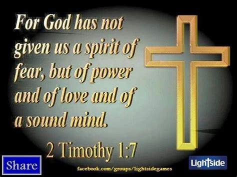 The holy spirit is not the author of a timid or cowardly disposition, or of slavish fears. Sound Mind Quotes. QuotesGram