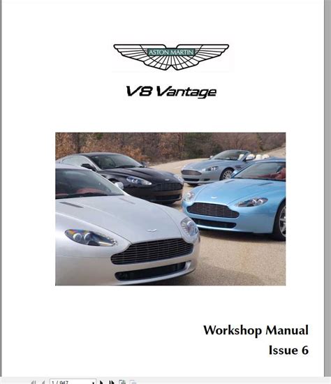 Aston Martin V8 Vantage Issue 6 2010 Workshop Manual_EN | Auto Repair