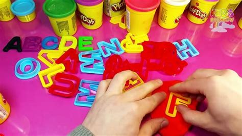 Abc Play Doh Clay Abcde Plastic Alphabet Playdoh Dough Game For Kids A