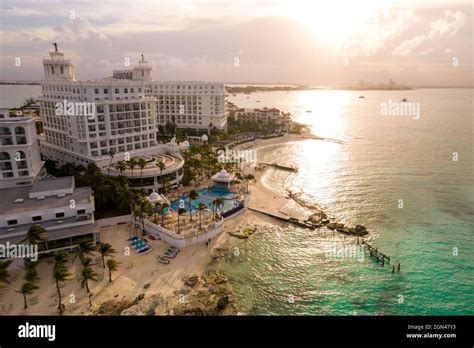 Cancun Mexico September 17 2021 View Of Beautiful Hotel Riu Palace