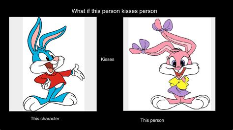 Buster Bunny Kisses Babs Bunny By Cpeters1 On Deviantart