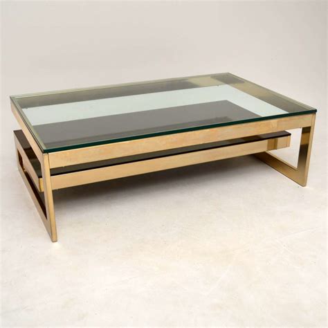 Adds a bold statement to your living room. Retro Gold Plated Coffee Table By Belgochrom Vintage 1970 ...