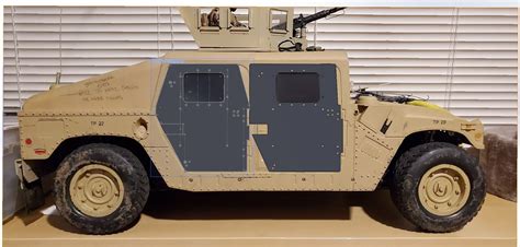 Vehicle 21 Century Up Armored Humvee Wip Part 2 One Sixth