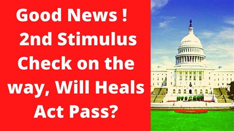 Senate Phase 4 Stimulus Bill Good News 2nd Stimulus Check On The Way Second Stimulus Check