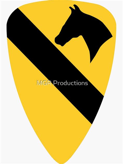 1st Cavalry Division Sticker For Sale By Quatrosales Redbubble