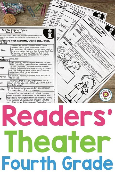 Readers Theater Passages 4th Grade Use This 147 Page Pack With Your