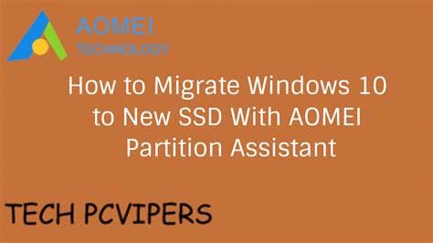 How To Migrate Windows 10 To New Ssd With Freeware