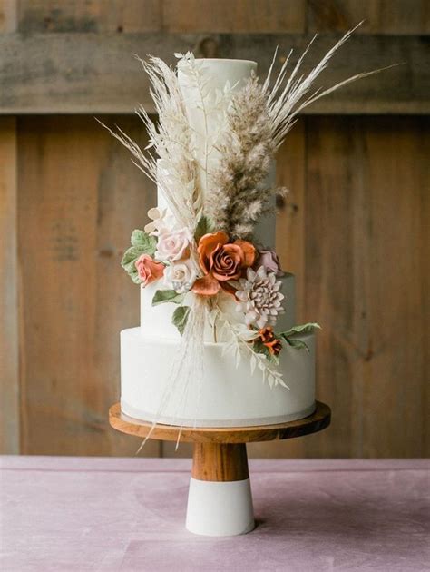 Planning A Bohemian Wedding These Boho Wedding Cakes Are The Perfect