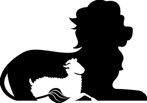 Lion And Lamb Silhouette At Getdrawings Free Download