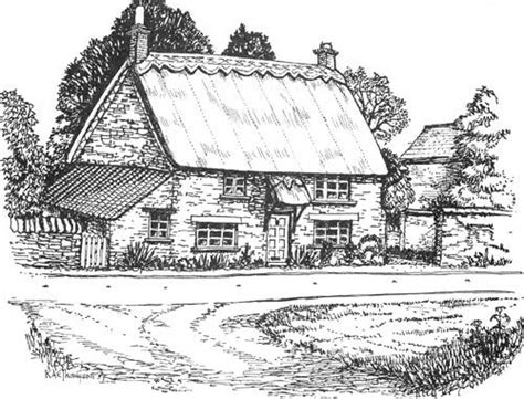 Stoke Goldington Association Sketch 06 Margies Cottage Cottage