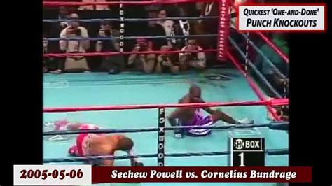 Quickest One And Done Punch Knockouts In Boxing History Video Dailymotion