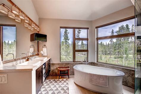 A mix of ann sacks surfaces, including a pebble wall covering, brings a warm feel to a guest bath of an aspen, colorado, home which was renovated by stonefox architects. 16 Fantastic Rustic Bathroom Designs That Will Take Your ...