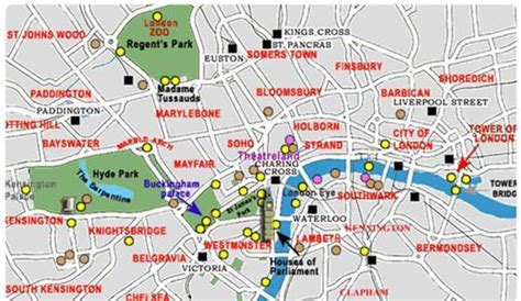 Zone Di Londra Quartieri Di Londra Mappa Di Londra Viaggi Londra